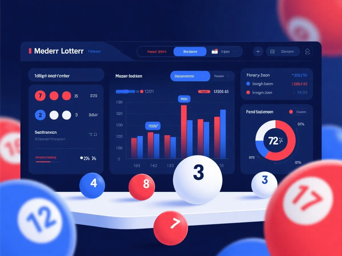 澳洲幸运5預測數據儀表板示意圖